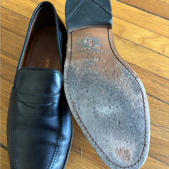 Allen Edmonds Black Penny Loafers - 10 EEE - Picture 2 of 2